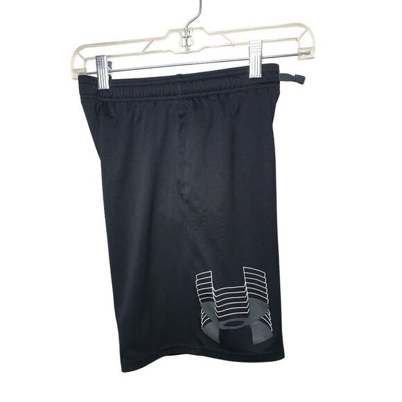Under Armour Boys UA Heatgear Black Shorts M Prototype Athletic Essential YMD - Picture 2 of 6